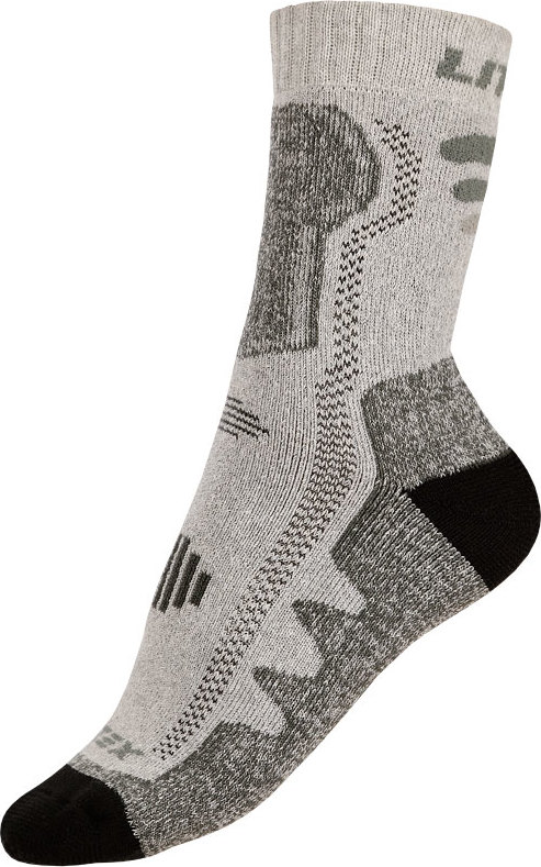 Unisex outdoor ponožky LITEX hnědé Velikost: 24-25, Barva: tmavě šedé melé