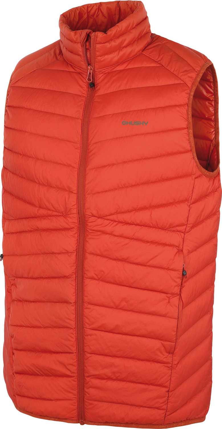 Pánská péřová vesta HUSKY Dresles M brick orange Velikost: XL