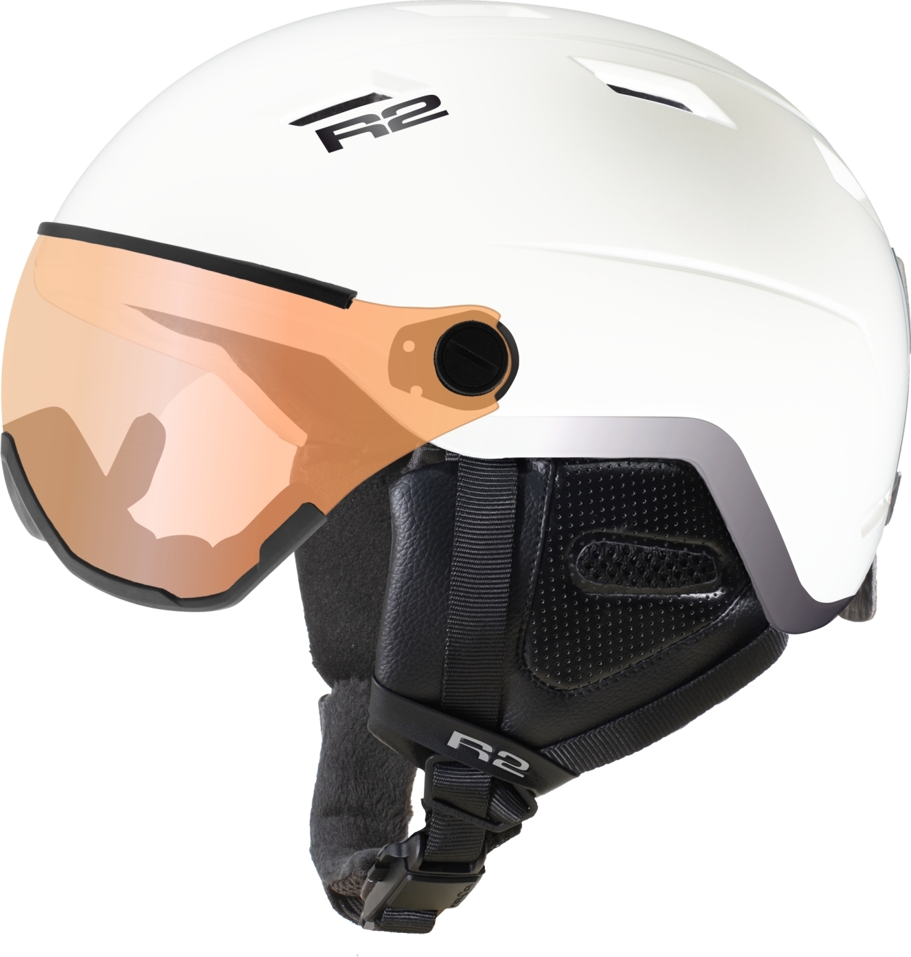 Unisex lyžařská helma R2 Panther bílá Velikost: S/M