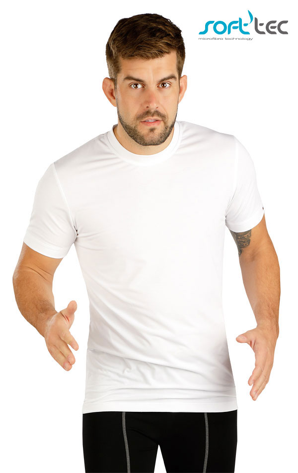 Pánské sportovní triko LITEX s krátkým rukávem bílé Velikost: L, Barva: Bílá