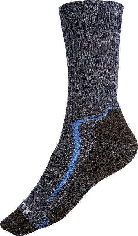 Dětské merino ponožky LITEX vlněné šedé Velikost: 26-27, Barva: Modrá
