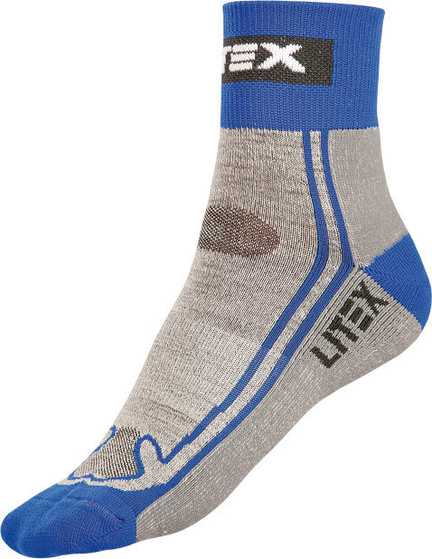 Dětské merino ponožky LITEX vlněné šedé Velikost: 28-29, Barva: Modrá