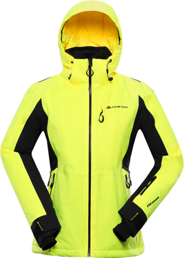 Dámská lyžařská bunda ALPINE PRO Gaesa žlutá Velikost: XL