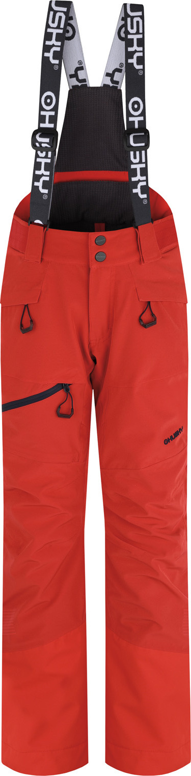 Dětské lyžařské kalhoty HUSKY Gilep Kids red Velikost: 164-170