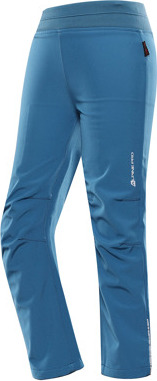 Dětské softshellové kalhoty ALPINE PRO Zazo modré Velikost: 92-98