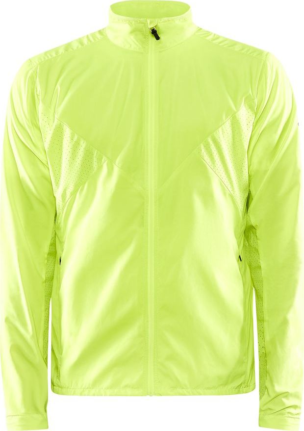 Pánská běžecká bunda CRAFT Adv Essence Wind žlutá Velikost: L