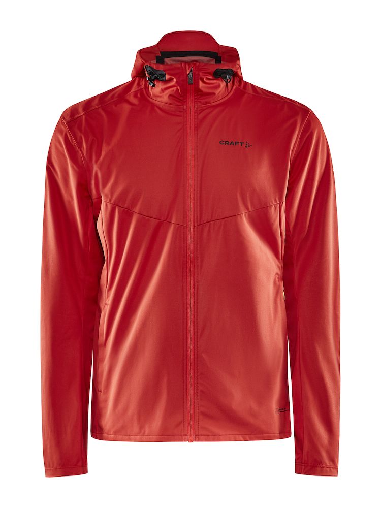 Pánská běžecká bunda CRAFT Adv Essence Hydro červená Velikost: L