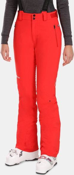 Dámské lyžařské kalhoty KILPI Dampezzo červené Velikost: 34
