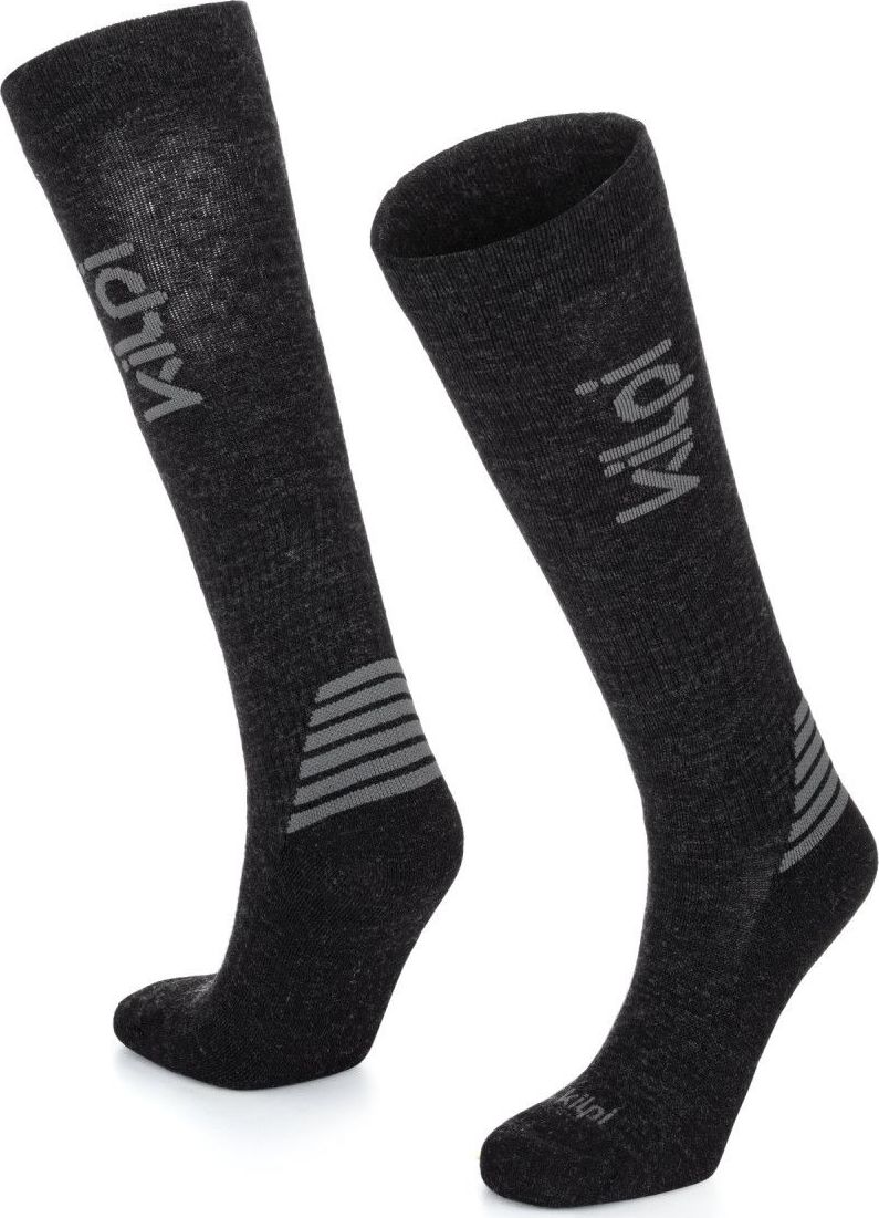 Lyžařské merino ponožky KILPI Perosa černé Velikost: 43