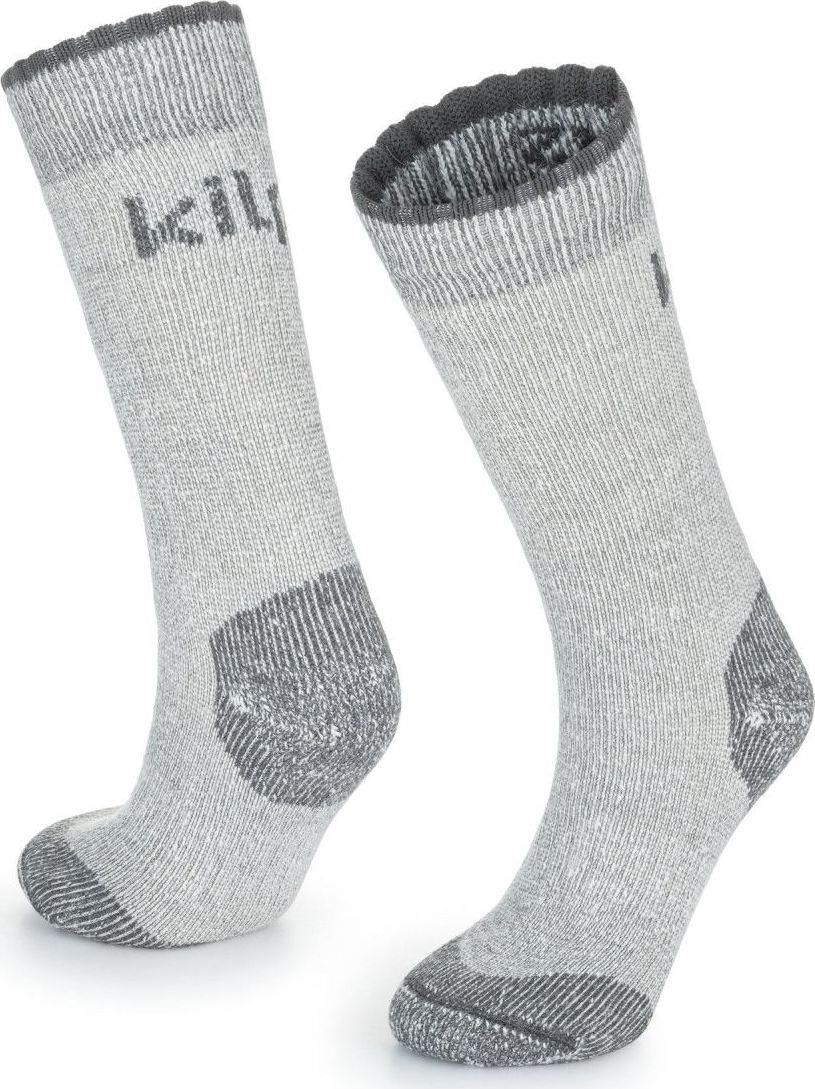 Unisex merino ponožky KILPI Lecco světle šedé Velikost: 39