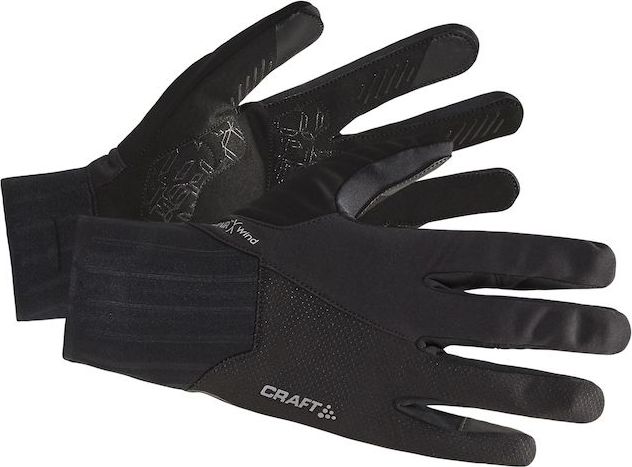 Cyklistické rukavice CRAFT Adv SubZ All Weather černá Velikost: XL