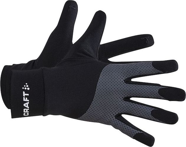 Reflexní rukavice CRAFT Adv Lumen Fleece černá Velikost: S