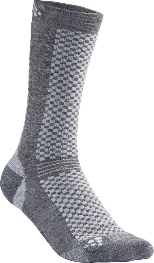 Set ponožek CRAFT Warm 2-pack šedá Velikost: 40-42