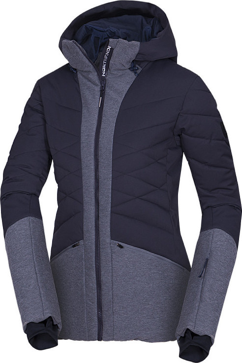 Dámská lyžařská bunda NORTHFINDER Brandy modrá/šedá Velikost: XL