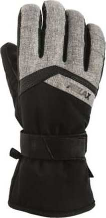 Pánské lyžařské rukavice RELAX Frost černé/šedé Velikost: M
