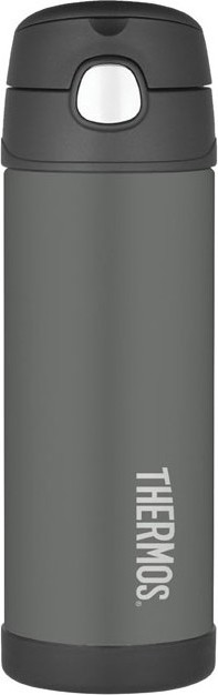 Dětská termoska THERMOS FUNtainer s brčkem - černá 470 ml