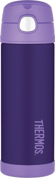 Dětská termoska s brčkem THERMOS FUNtainer - fialová 470 ml
