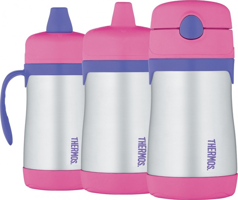 Kojenecká termoska THERMOS Foogo (stupeň 1,2,3) - růžová 290 ml