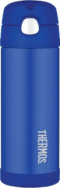Dětská termoska THERMOS FUNtainer s brčkem - modrá 470 ml