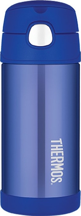 Dětská termoska THERMOS FUNtainer s brčkem - modrá 355 ml