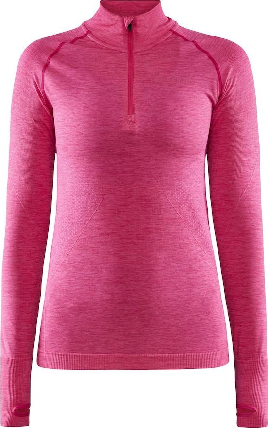 Dámské termo triko CRAFT Core Dry Active Comfort Zip růžová Velikost: XS