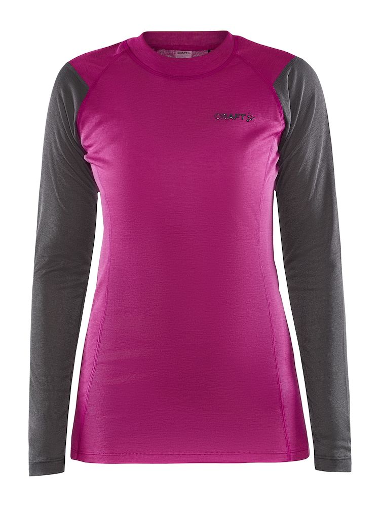 Dámské termo triko CRAFT Core Warm Baselayer Ls růžová Velikost: S