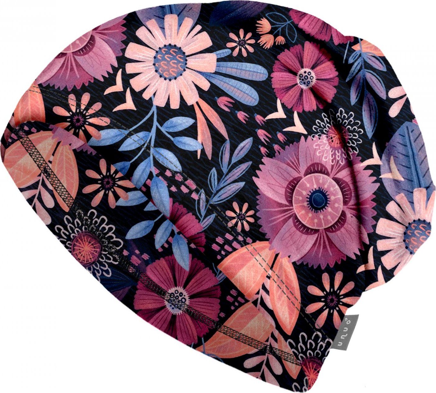 Dámská fleecová čepice UNUO Homeless, Kouzelné květiny Velikost: Dámská (56 - 58 cm)
