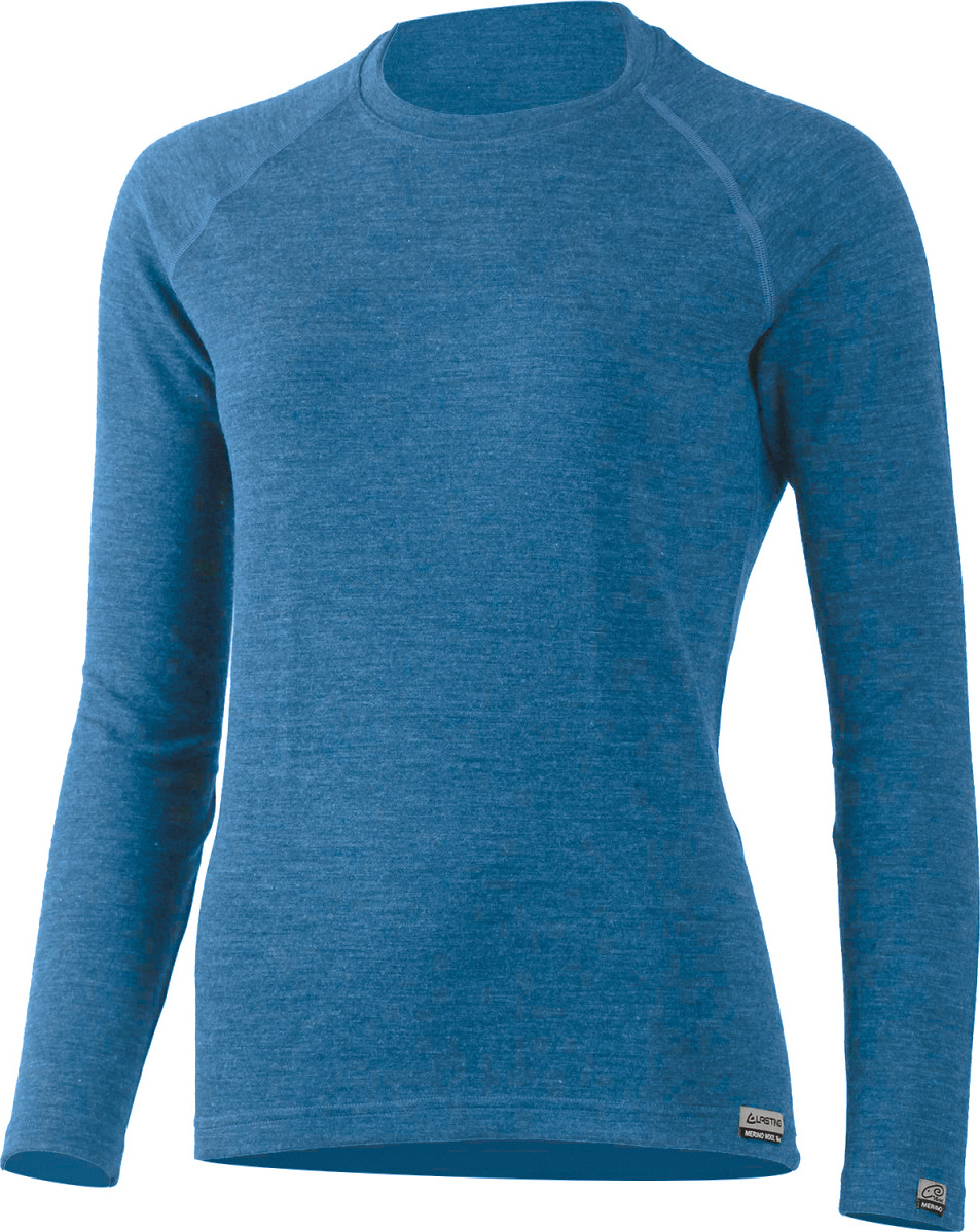 Dámská merino mikina LASTING Lena modrá Velikost: M