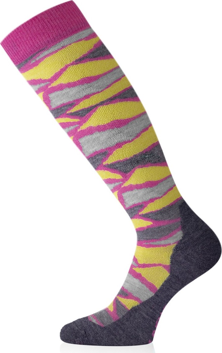 Unisex lyžařské merino podkolenky LASTING Slj růžové Velikost: (34-37) S
