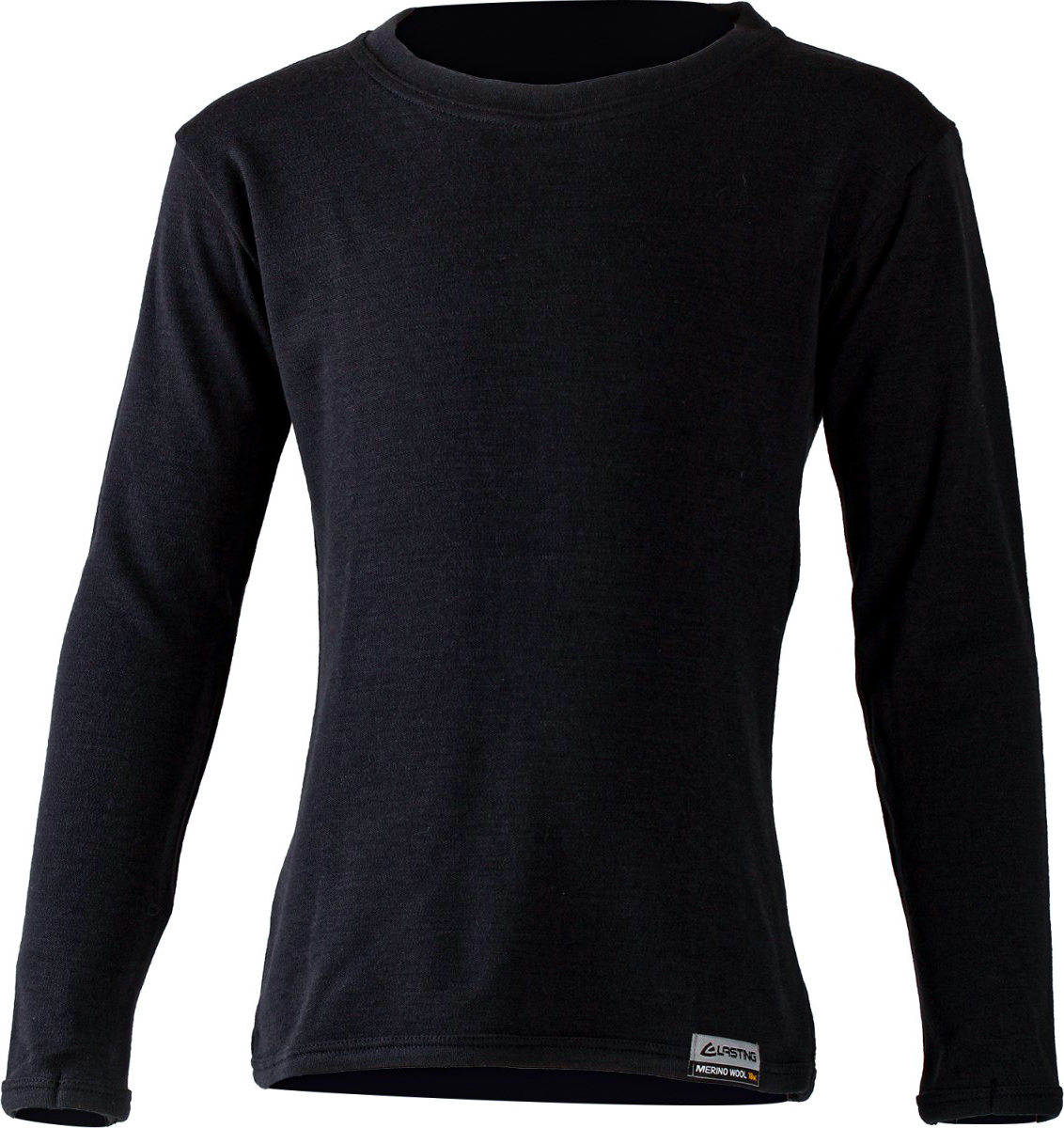 Dětské merino triko LASTING Snopy černé Velikost: 130