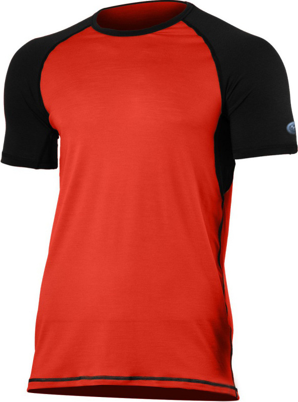 Pánské merino triko LASTING Oto červené Velikost: M