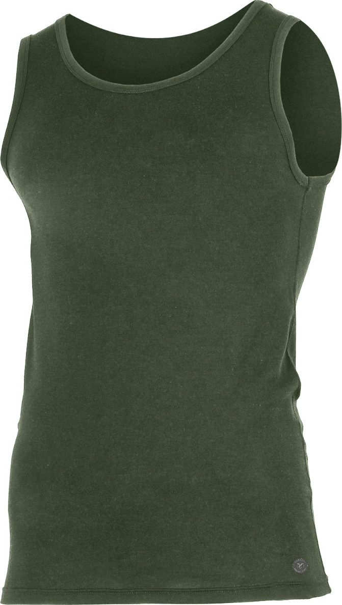 Pánské merino tílko LASTING Anton zelené Velikost: XXL