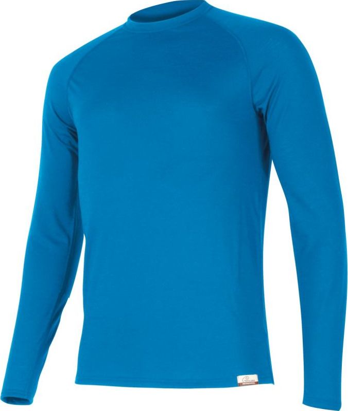 Pánské merino triko LASTING Atar modré Velikost: XL
