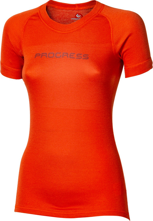 Dámské funkční triko PROGRESS DF NKRZ Print oranžové Velikost: S