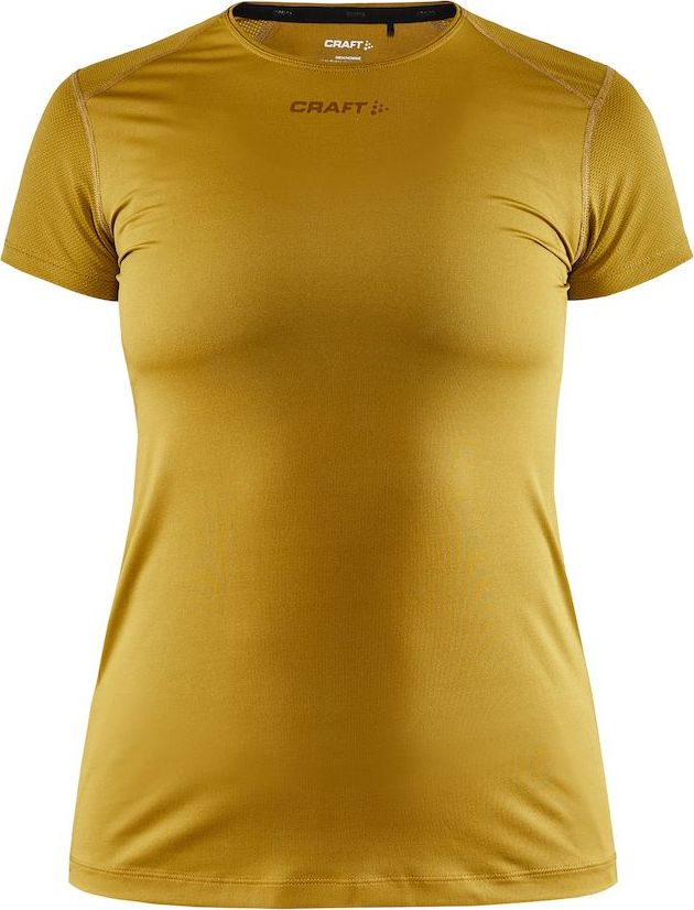 Dámské funkční triko CRAFT Adv Essence Slim Ss žlutá Velikost: L