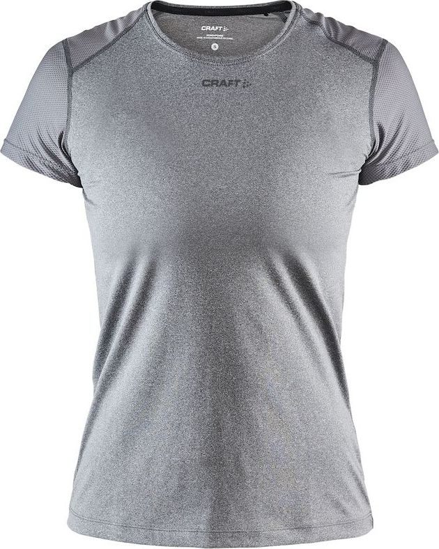 Dámské funkční triko CRAFT Adv Essence Slim Ss tmavě šedá Velikost: L