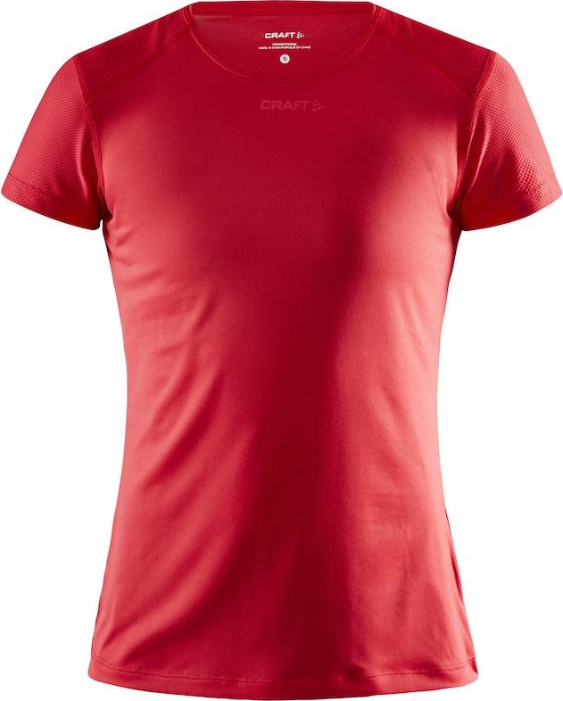 Dámské funkční triko CRAFT Adv Essence Slim Ss červená Velikost: L