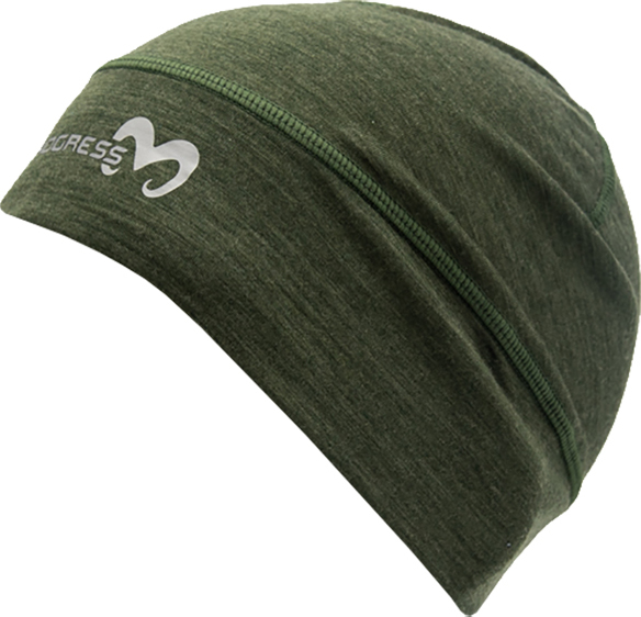 Unisex merino čepice PROGRESS MW Beanie zelená Velikost: S/M