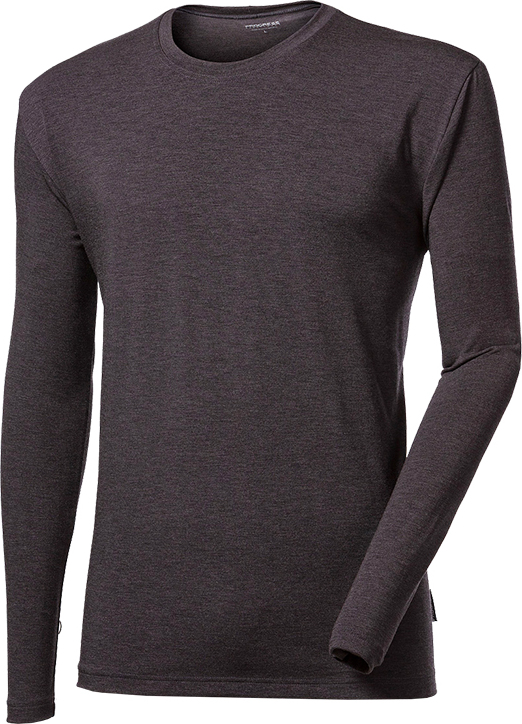 Pánské funkční triko PROGRESS Original LS Coffee šedé Velikost: XXXL