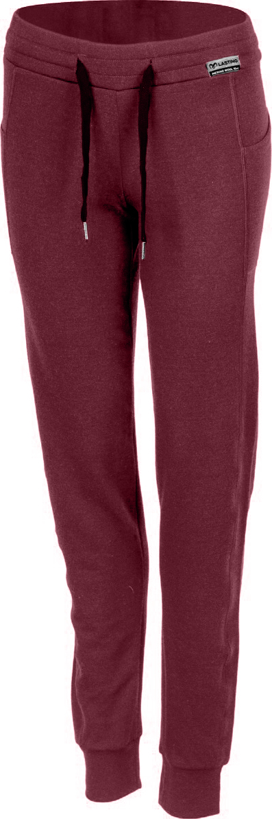 Dámské merino tepláky LASTING Sala vínové Velikost: L