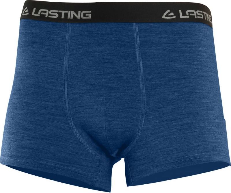Pánské merino boxerky LASTING Noro modré Velikost: XL