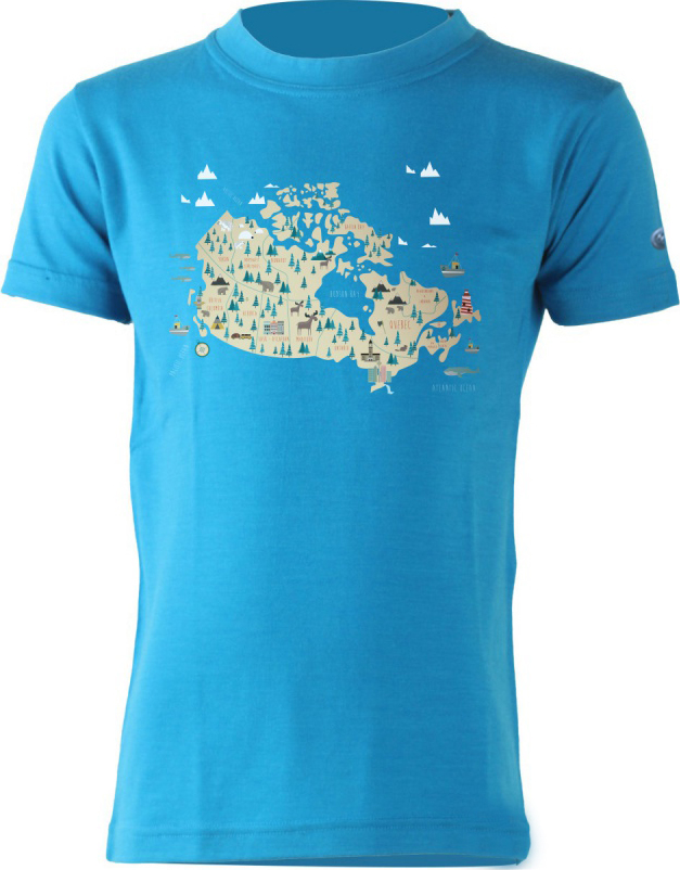 Dětské merino triko LASTING Willy modré Velikost: 110