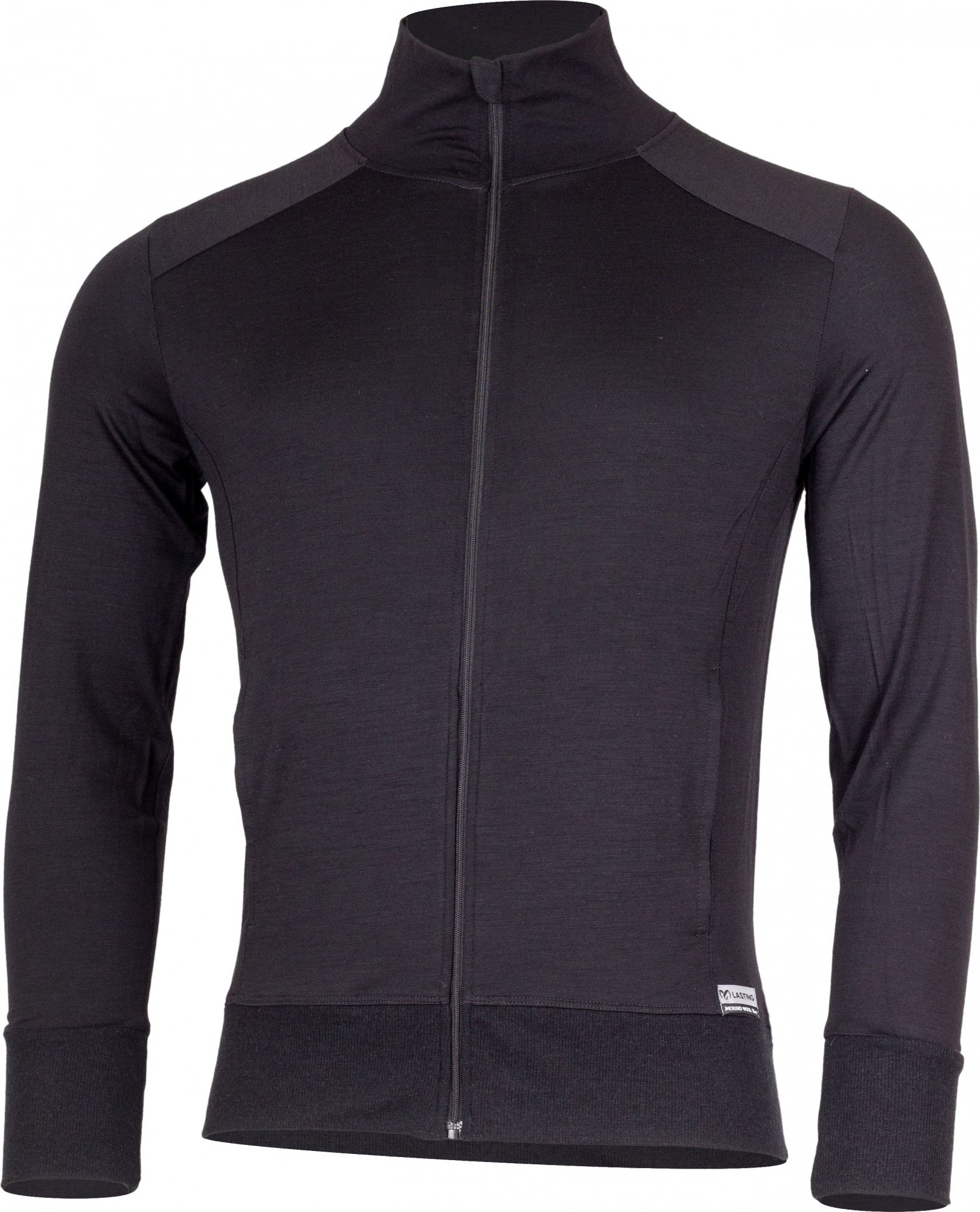 Pánská merino mikina LASTING Larmin černá Velikost: S