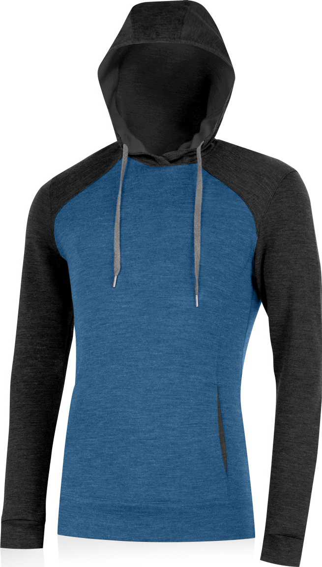 Pánská merino mikina LASTING Werich modrá Velikost: L