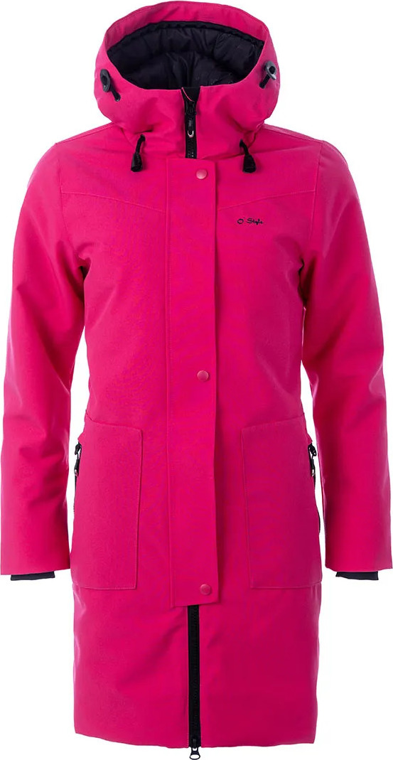 Dámský zateplený kabát O'STYLE Eldora růžový Velikost: 40