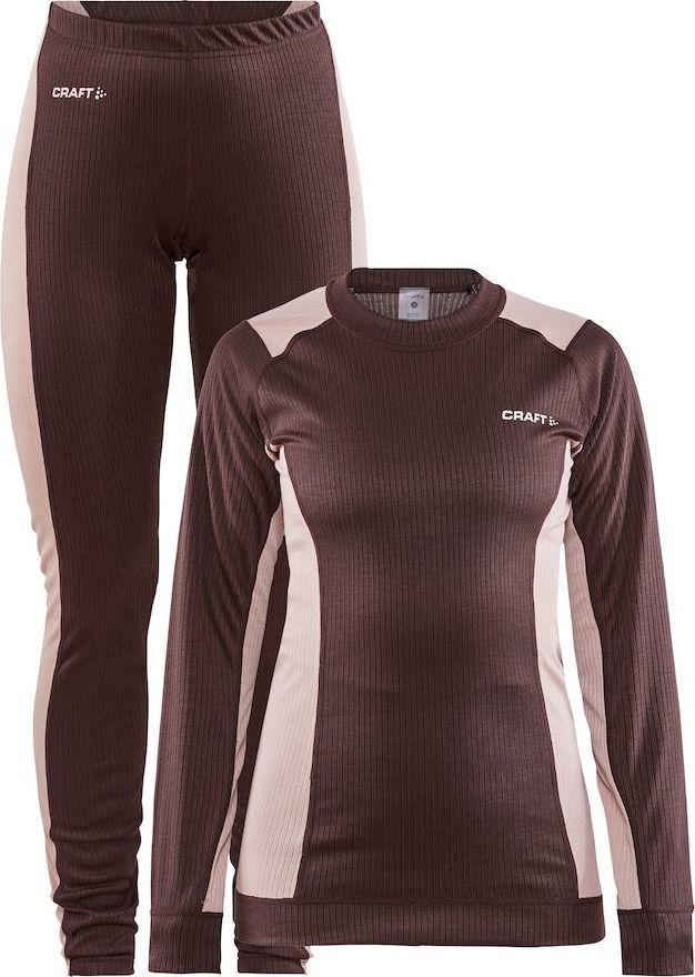 Dámský termo set CRAFT Core Dry Baselayer fialová Velikost: M