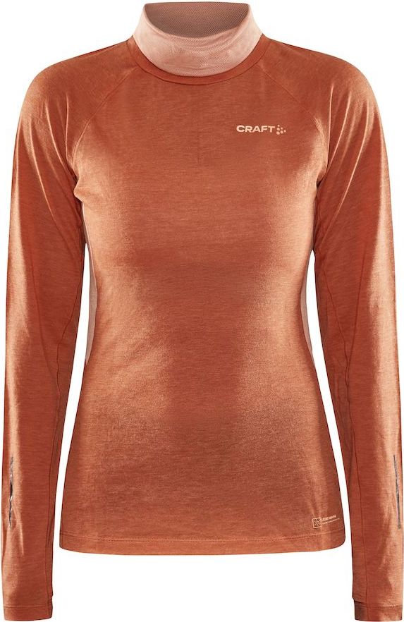 Dámské merino triko CRAFT Adv SubZ Wool Ls 2 oranžová Velikost: S