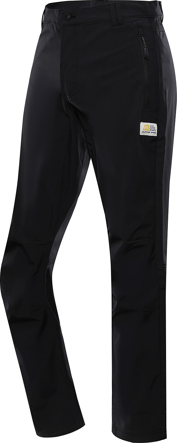 Pánské softshellové kalhoty ALPINE PRO Shinar černé Velikost: 46-SH