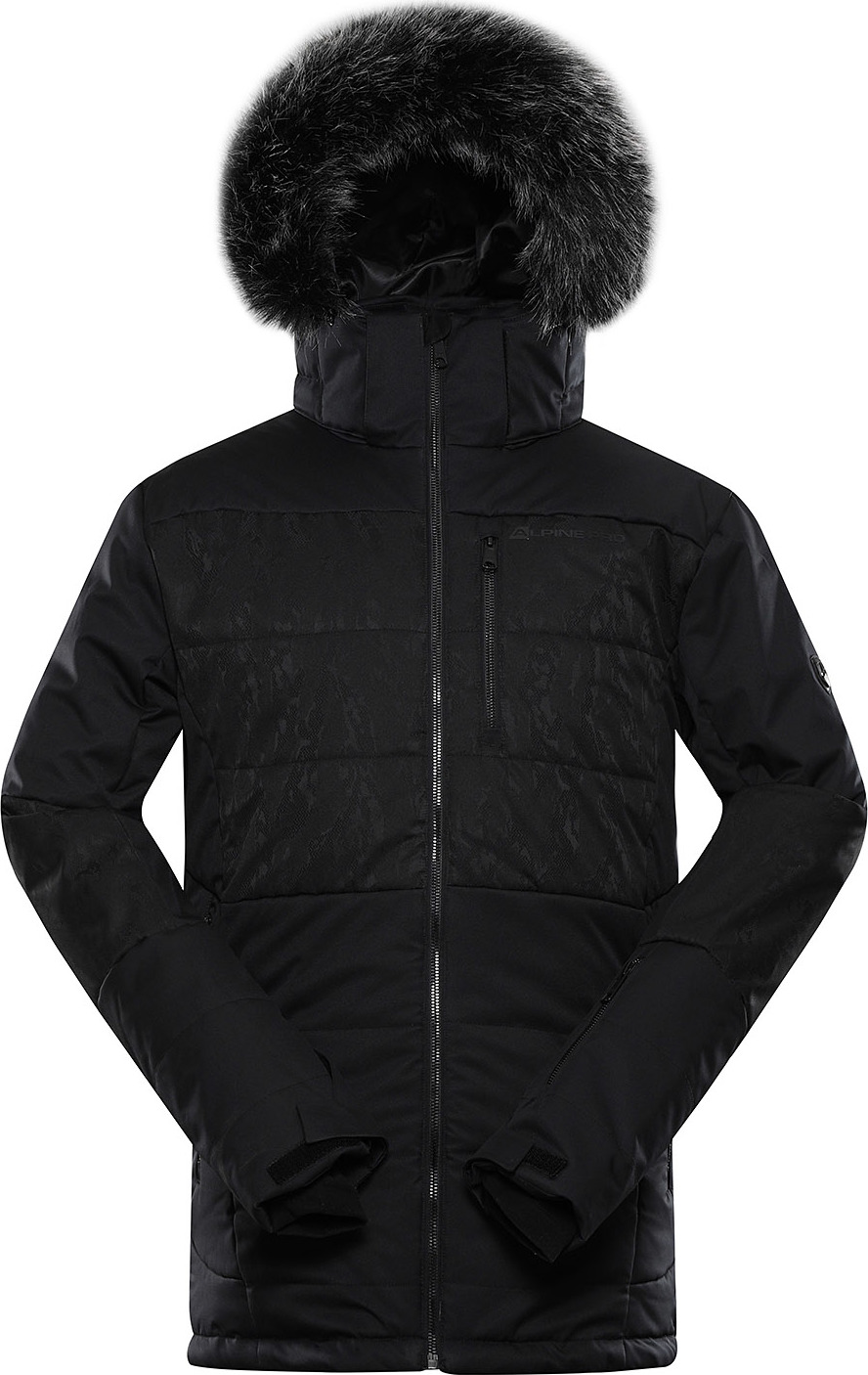 Pánská lyžařská bunda ALPINE PRO Kor černá Velikost: S