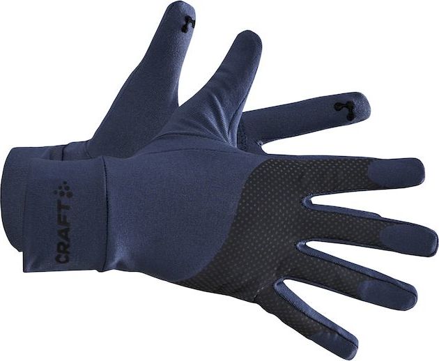 Reflexní rukavice CRAFT Adv Lumen Fleece modrá Velikost: S